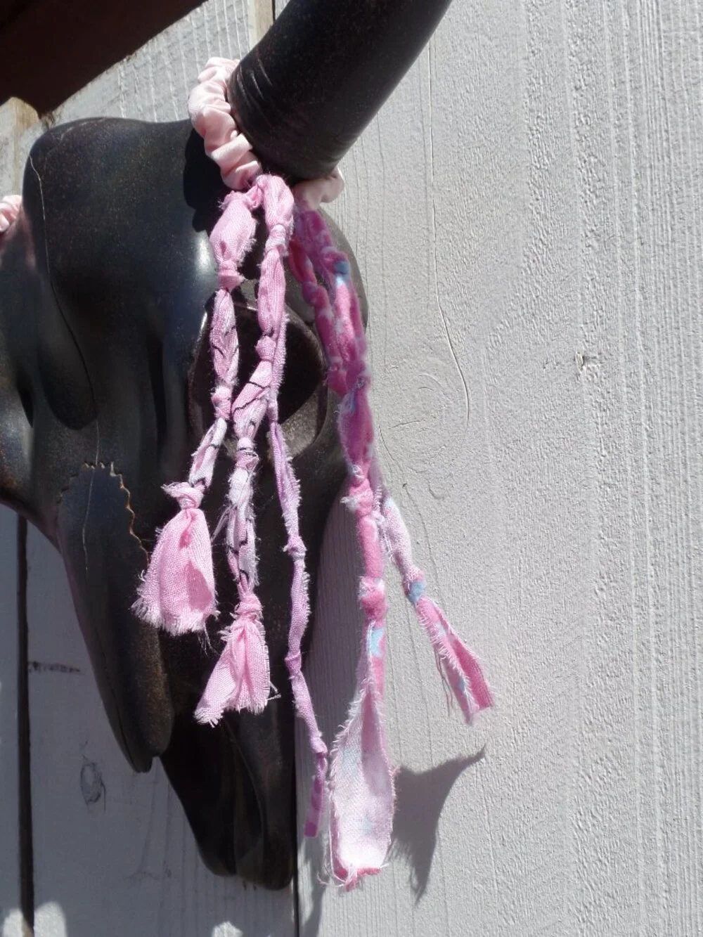 Hand Crafted Hair Tie Swag (1) COTTON CANDY